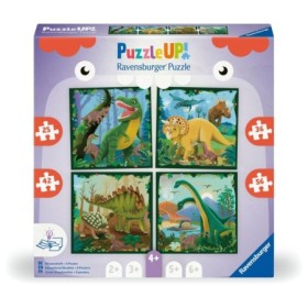 Puzzle Up dinozauri 4 puzzle 25 36 42 56 piese